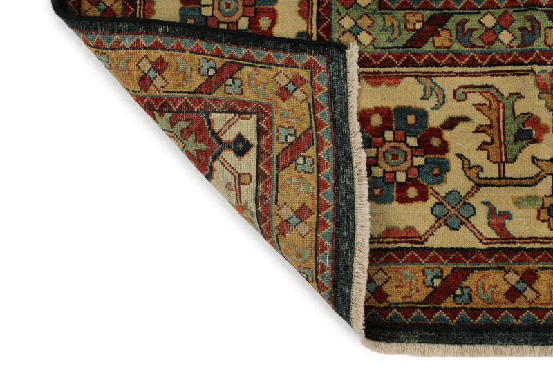 9x12 Black and Ivory Persian Rug