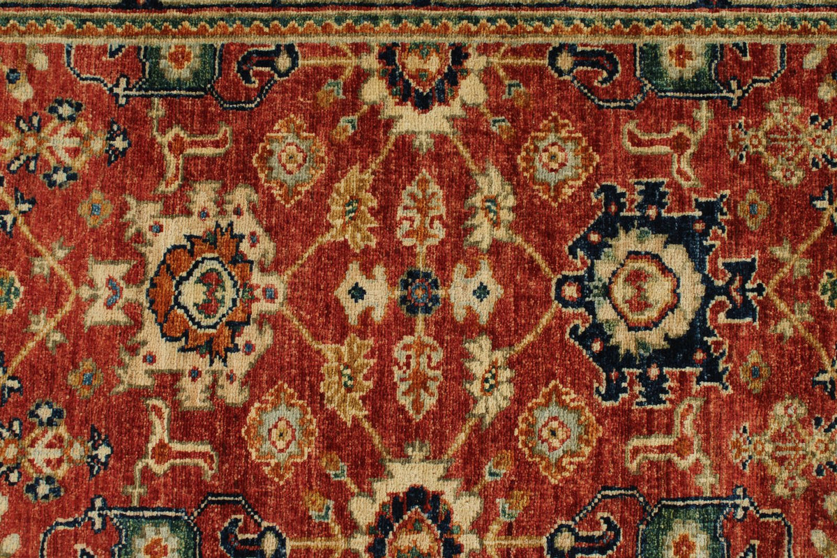 3x8 Rust and Black Turkish Tribal Runner