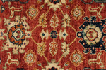 3x8 Rust and Black Turkish Tribal Runner