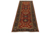 3x8 Rust and Black Turkish Tribal Runner