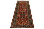 3x8 Rust and Black Turkish Tribal Runner