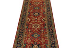 3x8 Rust and Black Turkish Tribal Runner