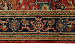 3x8 Rust and Black Turkish Tribal Runner