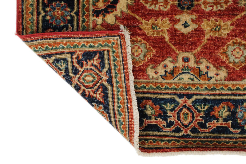 3x8 Rust and Black Turkish Tribal Runner