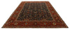8x10 Navy and Rust Turkish Persian Rug