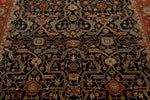 8x10 Navy and Rust Turkish Persian Rug
