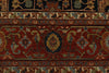 8x10 Navy and Rust Turkish Persian Rug
