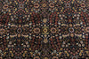 8x11 Navy and Ivory Turkish Silk Rug