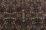 8x11 Navy and Ivory Turkish Silk Rug