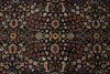 8x11 Navy and Ivory Turkish Silk Rug