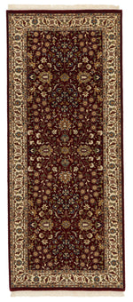 3x7 Burgundy and Ivory Turkish Anatolia Runner