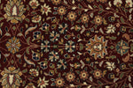 3x7 Burgundy and Ivory Turkish Anatolia Runner