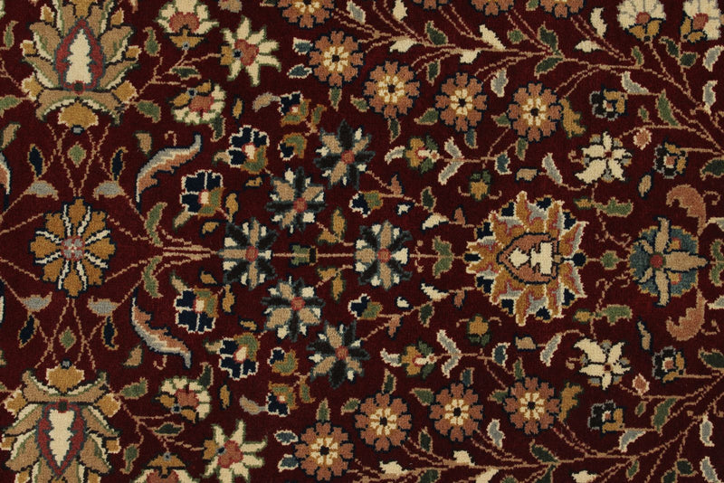 3x7 Burgundy and Ivory Turkish Anatolia Runner