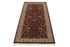 3x7 Burgundy and Ivory Turkish Anatolia Runner