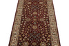3x7 Burgundy and Ivory Turkish Anatolia Runner