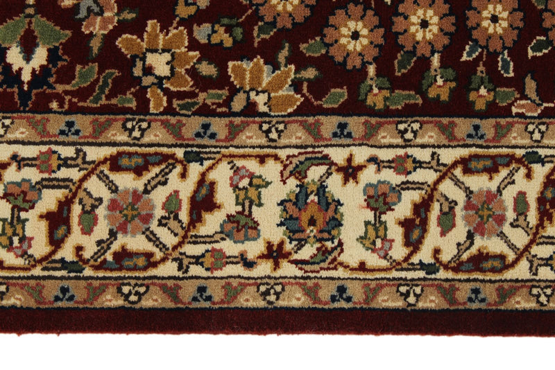 3x7 Burgundy and Ivory Turkish Anatolia Runner