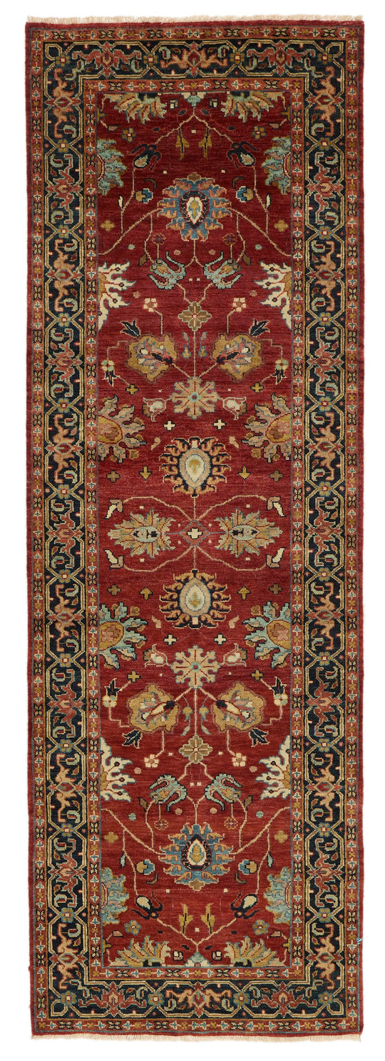 3x8 Red and Black Persian Runner