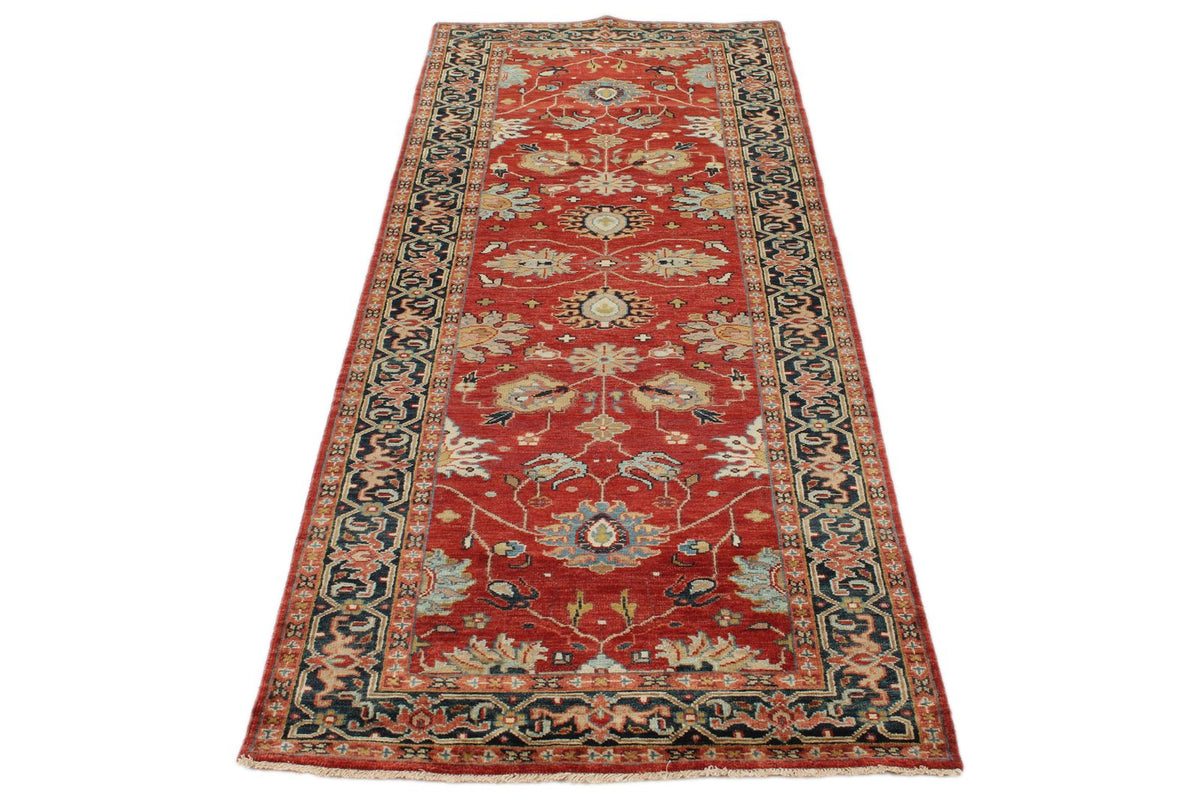 3x8 Red and Black Persian Runner