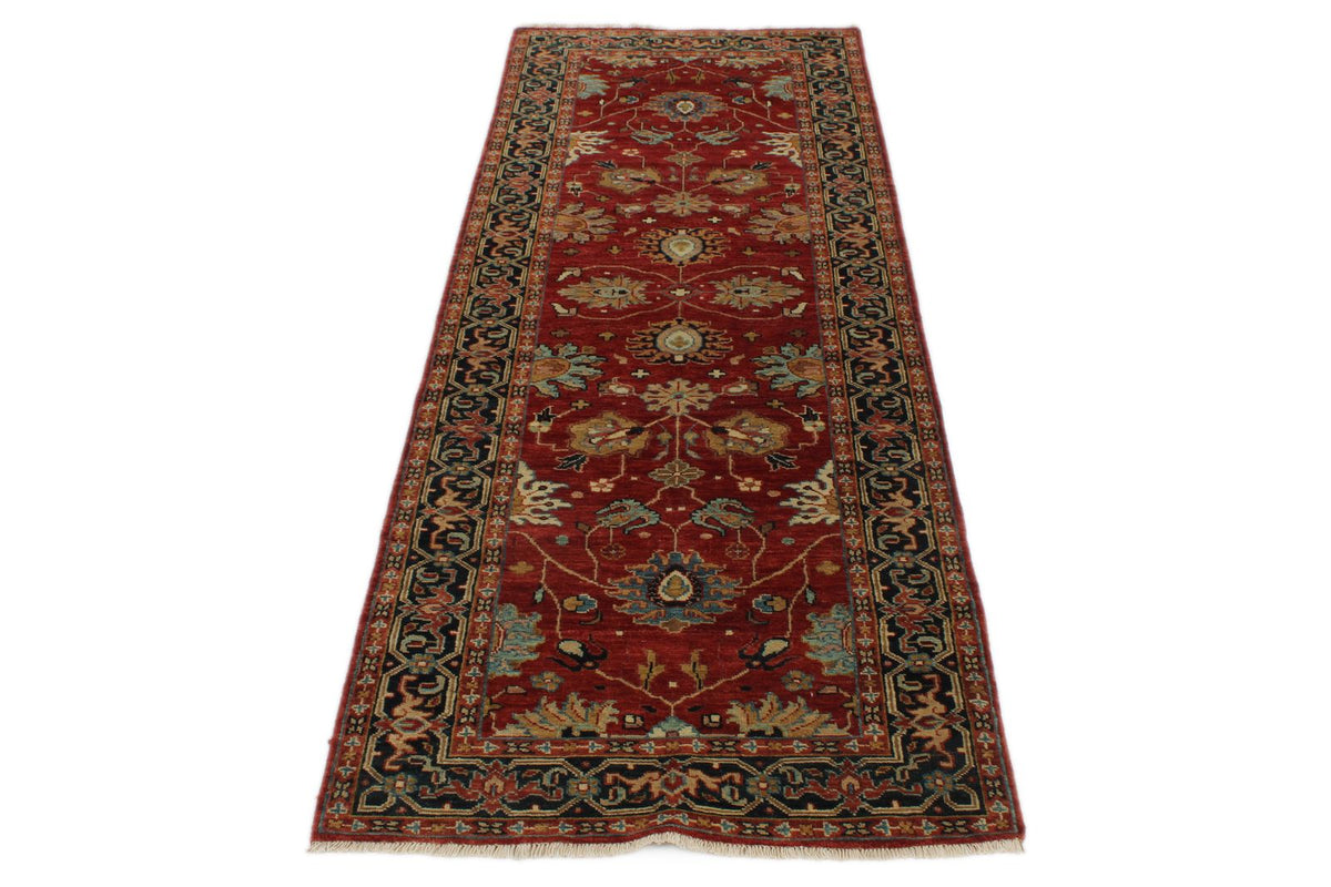 3x8 Red and Black Persian Runner
