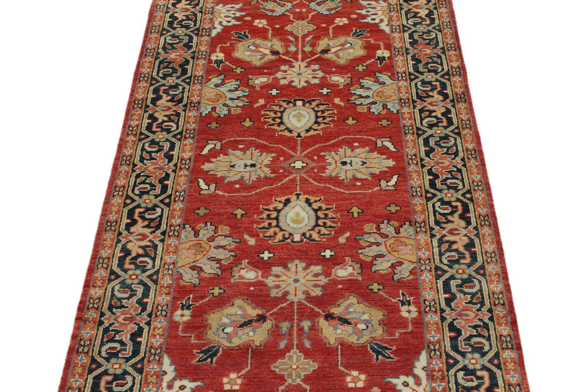 3x8 Red and Black Persian Runner