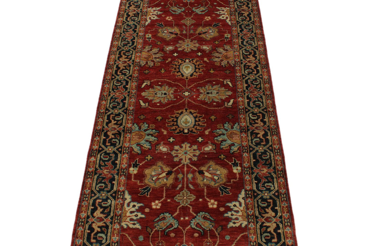 3x8 Red and Black Persian Runner