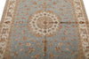 4x6 Gray and Ivory Turkish Tribal Rug