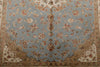 4x6 Gray and Ivory Turkish Tribal Rug
