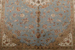 4x6 Gray and Ivory Turkish Tribal Rug