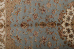4x6 Gray and Ivory Turkish Tribal Rug