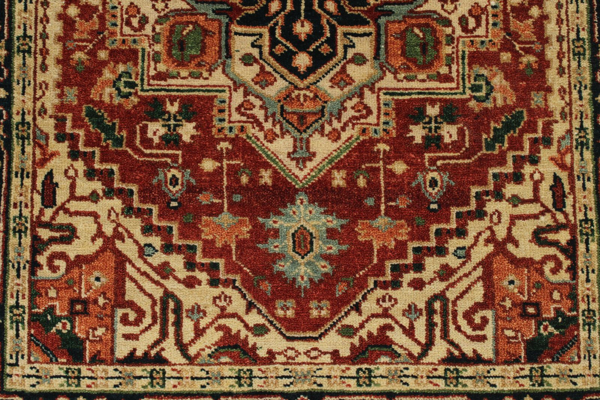 3x8 Rust and Black Turkish Persian Runner