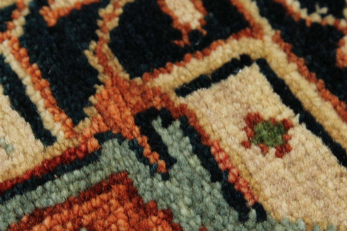 3x8 Rust and Black Turkish Persian Runner