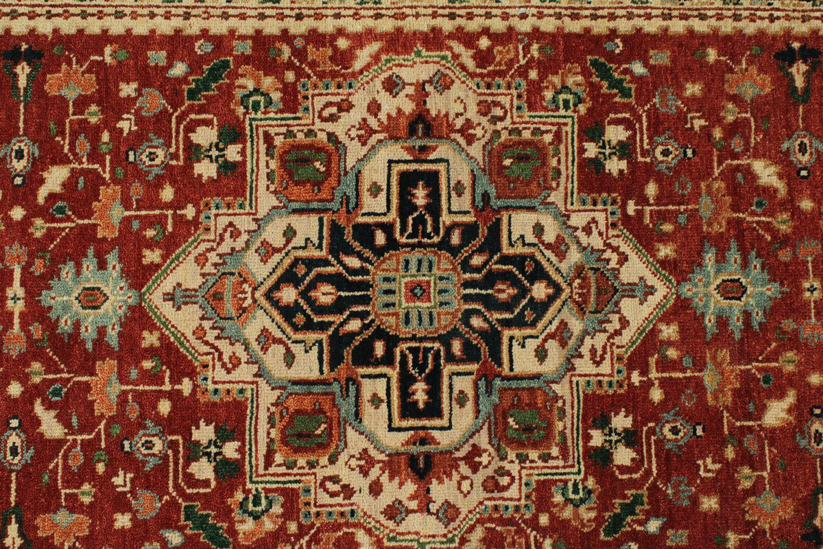 3x8 Rust and Black Turkish Persian Runner