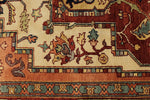 9x12 Ivory and Rust Anatolian Persian Rug