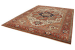 9x12 Ivory and Rust Anatolian Persian Rug