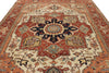 9x12 Ivory and Rust Anatolian Persian Rug