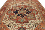 9x12 Ivory and Rust Anatolian Persian Rug