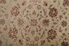 7x10 Ivory and Camel Turkish Tribal Rug