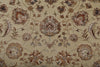 7x10 Ivory and Camel Turkish Tribal Rug