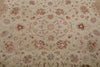7x10 Ivory and Camel Turkish Tribal Rug