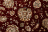 7x10 Burgundy and Black Turkish Tribal Rug