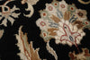 7x10 Burgundy and Black Turkish Tribal Rug