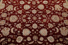 7x10 Burgundy and Black Turkish Tribal Rug