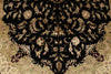 6x9 Black and Beige Turkish Tribal Rug
