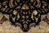 6x9 Black and Beige Turkish Tribal Rug