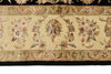 6x9 Black and Beige Turkish Tribal Rug