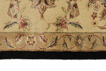 6x9 Black and Beige Turkish Tribal Rug
