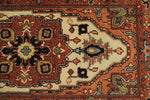 3x12 Ivory and Rust Anatolian Persian Rug