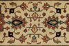 3x12 Ivory and Rust Anatolian Persian Rug