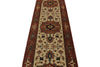 3x12 Ivory and Rust Anatolian Persian Rug