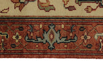 3x12 Ivory and Rust Anatolian Persian Rug